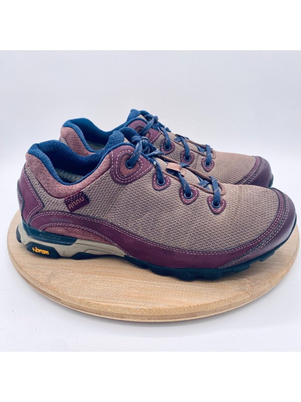 Ahnu Shoes Women's 9 40 Mesh Hiking Trail Waterproof Sugarpine Vibram